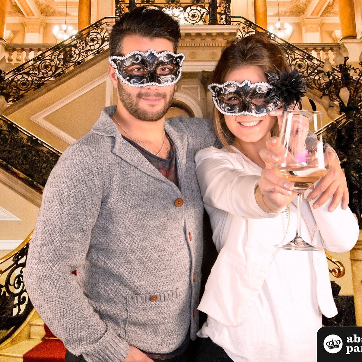 Greenscreen Fotoshooting für einen Maskenball