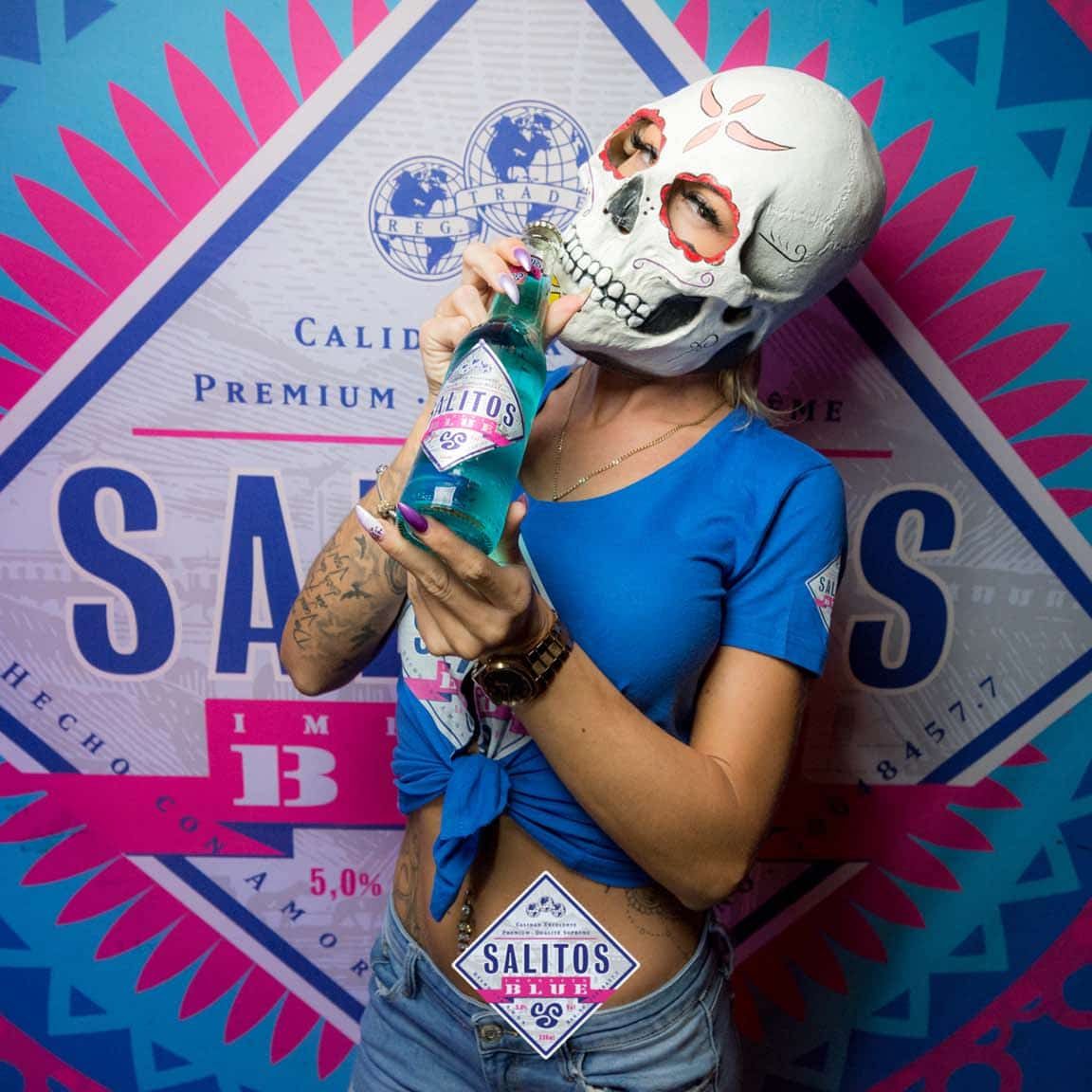 Event-Fotoshooting mit Fotowand für Salitos