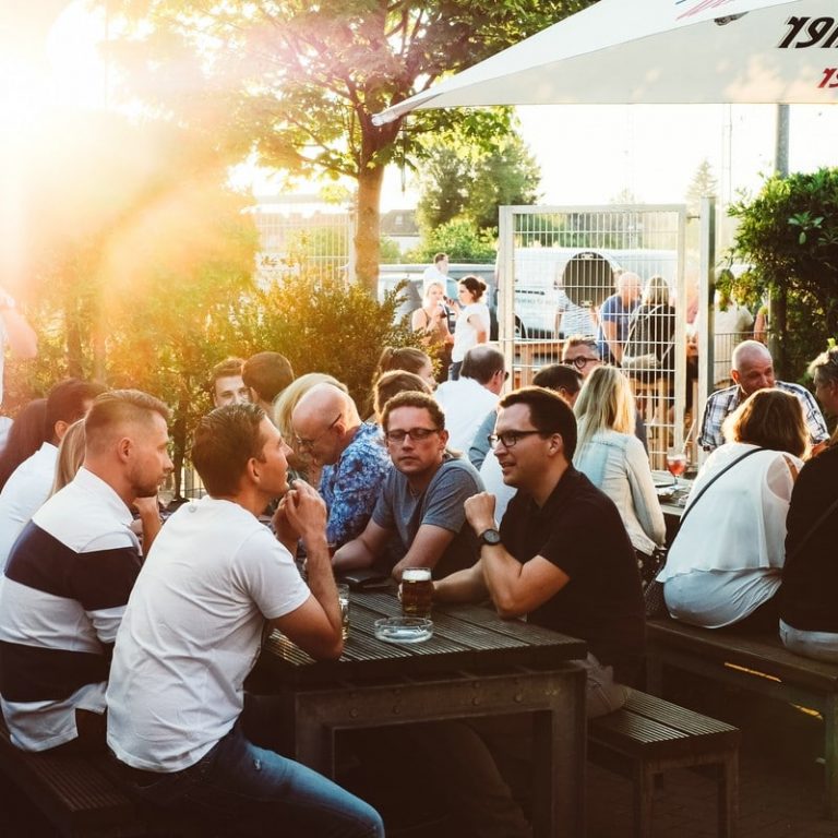 1 Jahr RÜBE Vodka im Biergarten des Lokschuppen Bielefeld