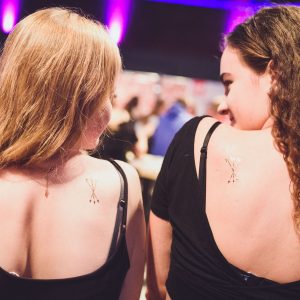 Klebetattoos in der Creative Area